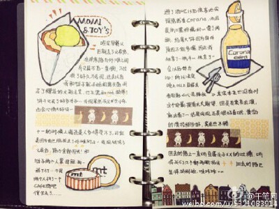 Olivia.c 手帐简笔画作品分享
