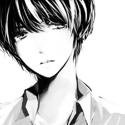 插画•黑白•男孩
