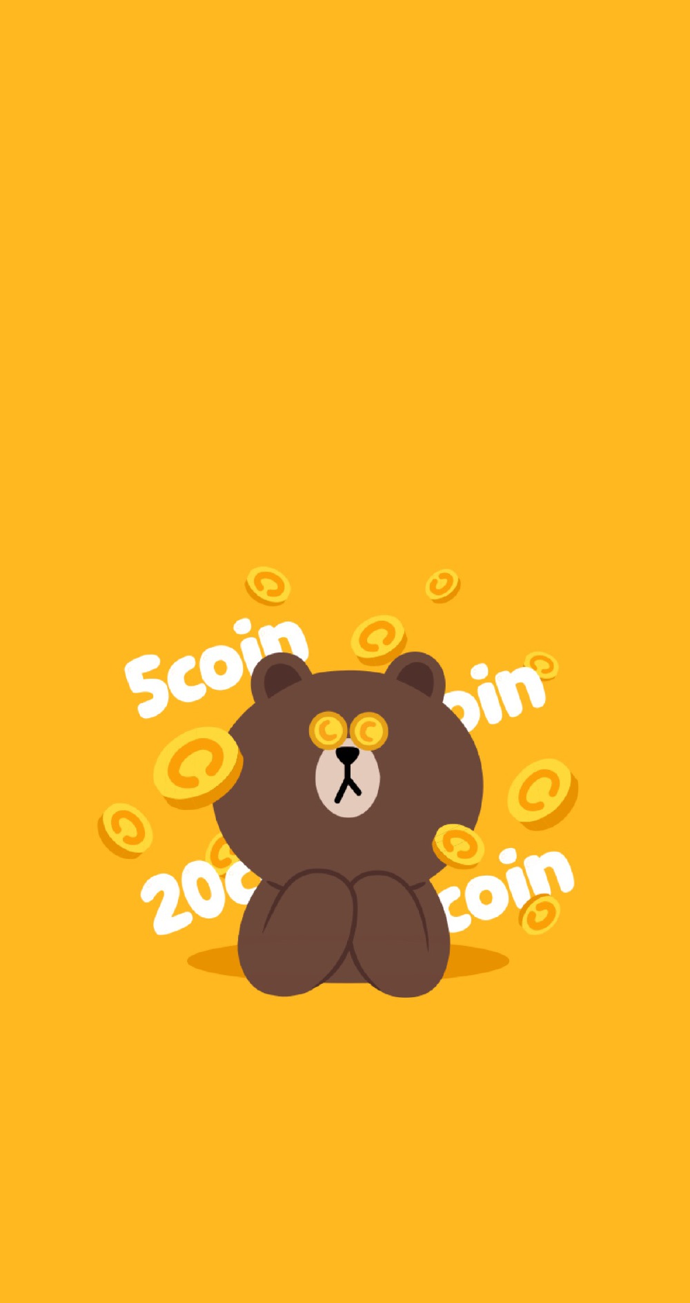 iphone高清壁纸 独家首发 LINE 布朗熊 可妮兔