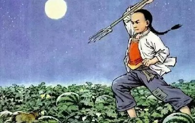 小时候的课文，还记得多少呢？ 『少年闰土』 “不是。走路的人口渴了摘一个瓜吃，我们这里是不算偷的。要管的是獾猪，刺猬，猹。月亮地下，你听，啦啦地响了，猹在咬瓜了。你便捏了胡叉，轻轻地走去……” #那些年的…