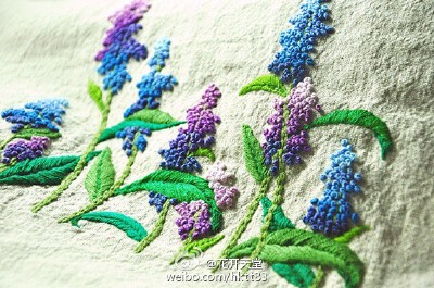 薰衣草（手工刺绣）