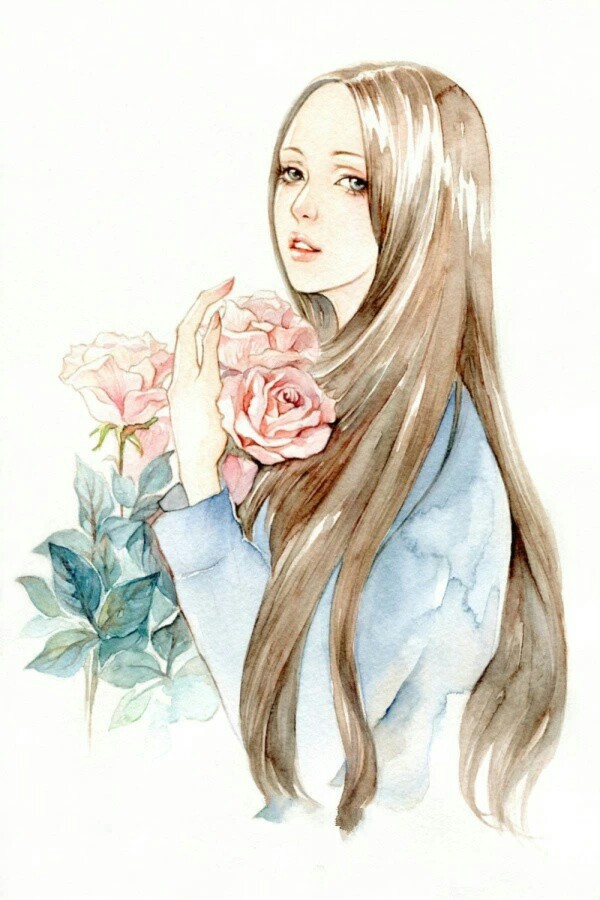 水粉，彩铅，素描，插画，
