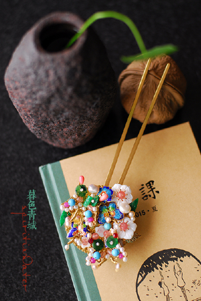 {暮色青城} 念浮生 古风花团古风发簪
