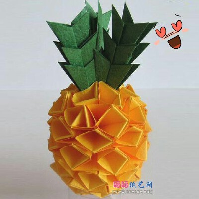 折纸菠萝！