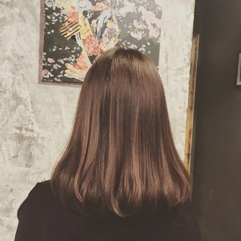 【总有那么一款短发适合你】中长 披肩 柔和美 亚麻棕