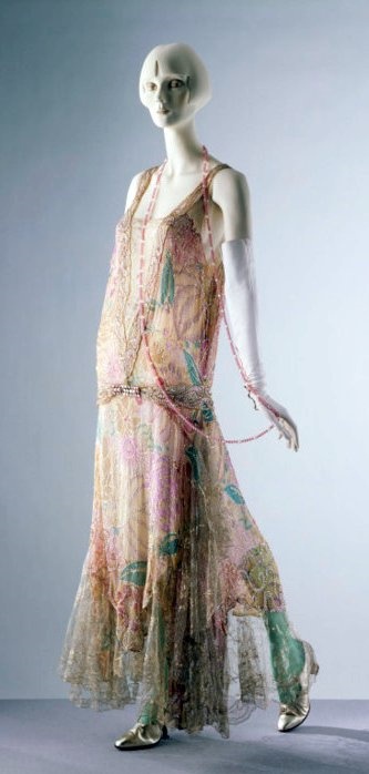 Evening dress, petticoat and belt，1922