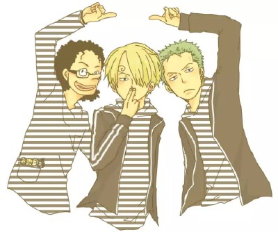 #海贼王#“哦——耶！(๑•̀ㅂ•́)و✧”索隆山治乌索普_(:_」∠)_口袋4人