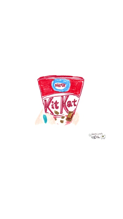 蛋筒 LINE 换不完的插画手机壁纸..