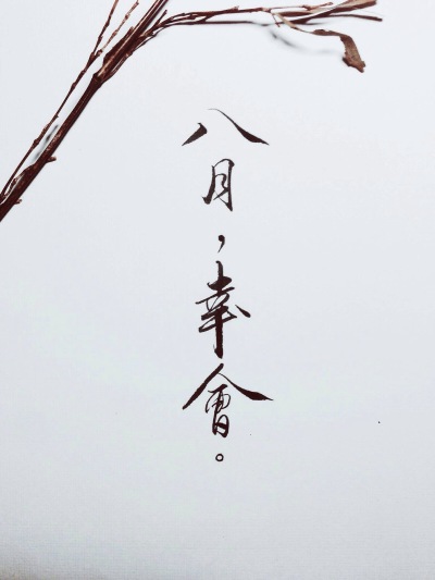 八月 幸会 via叹书 古风手写 侵删