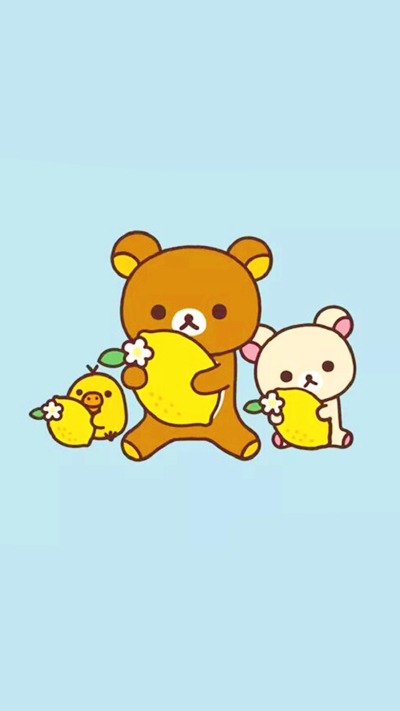 iPhone5 iPhone6 iPhone6 Plus wallpaper wechat 微信背景 壁纸 锁屏 待机 主题 桌面 轻松熊 rilakkuma