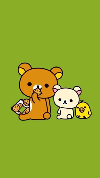 iPhone5 iPhone6 iPhone6 Plus wallpaper wechat 微信背景 壁纸 锁屏 待机 主题 桌面 轻松熊 rilakkuma