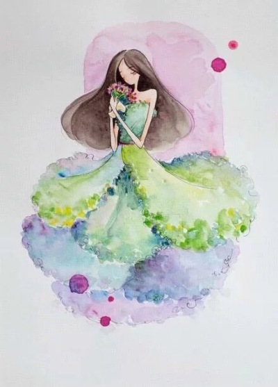 水彩画 插画 涂鸦 手账插画 儿童画