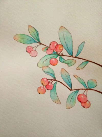 水彩画 插画 涂鸦 手账插画 儿童画