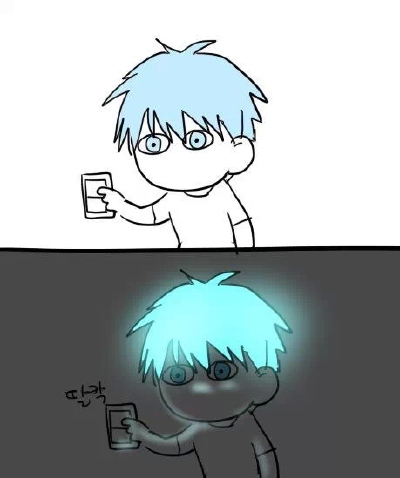 黑子的篮球·黑子哲也·Q版·荧光蓝·恶搞