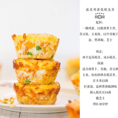 蔬菜鸡蛋麦芬
