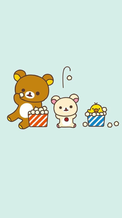 iPhone5 iPhone6 iPhone6 Plus wallpaper wechat 微信背景 壁纸 锁屏 待机 主题 桌面 轻松熊 rilakkuma