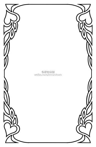 【塔罗牌画框素材】繁复的线稿塔罗牌图案。这种要命的复杂的画框素材，还是现成的好