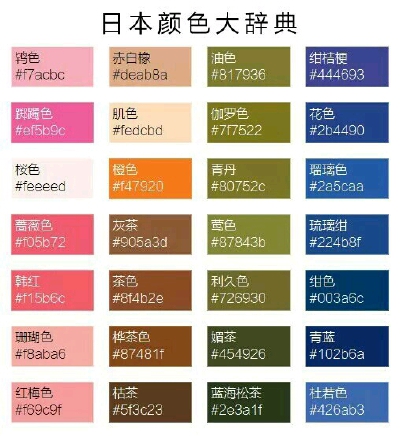 #绘画教程#日本颜色大词典 漫画上色必备(｢･ω･)｢