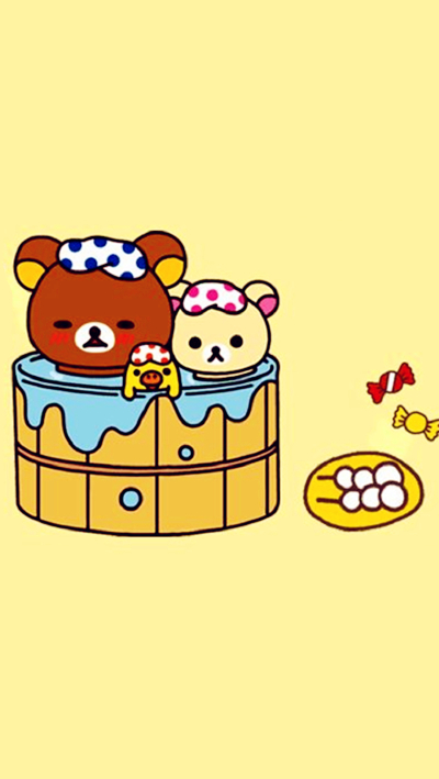 iPhone 壁纸 轻松熊 rilakkuma