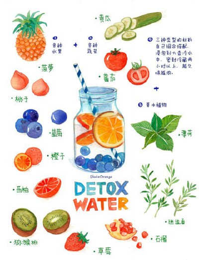 【甜心笔记】排毒水