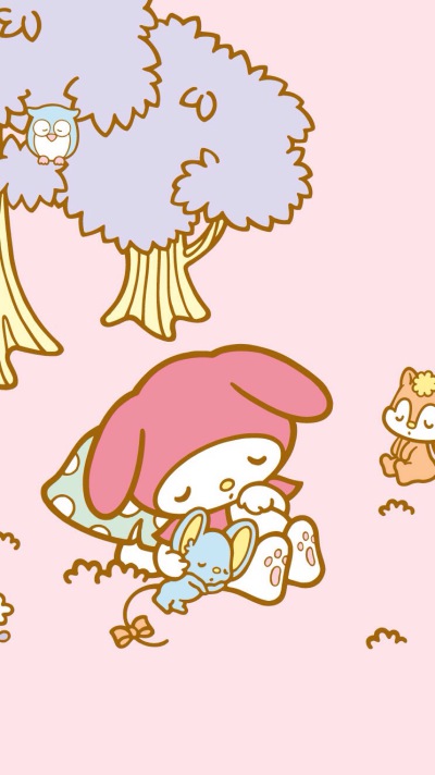 轻松熊 大耳狗 Kitty 美乐蒂 萌壁纸 ^ω^