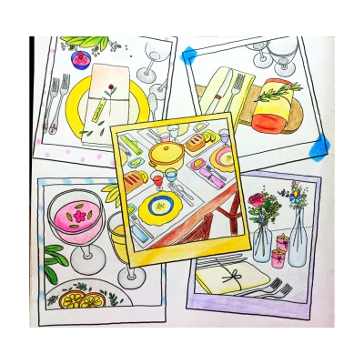 美味食光 coloring and the food 。秘密花园。