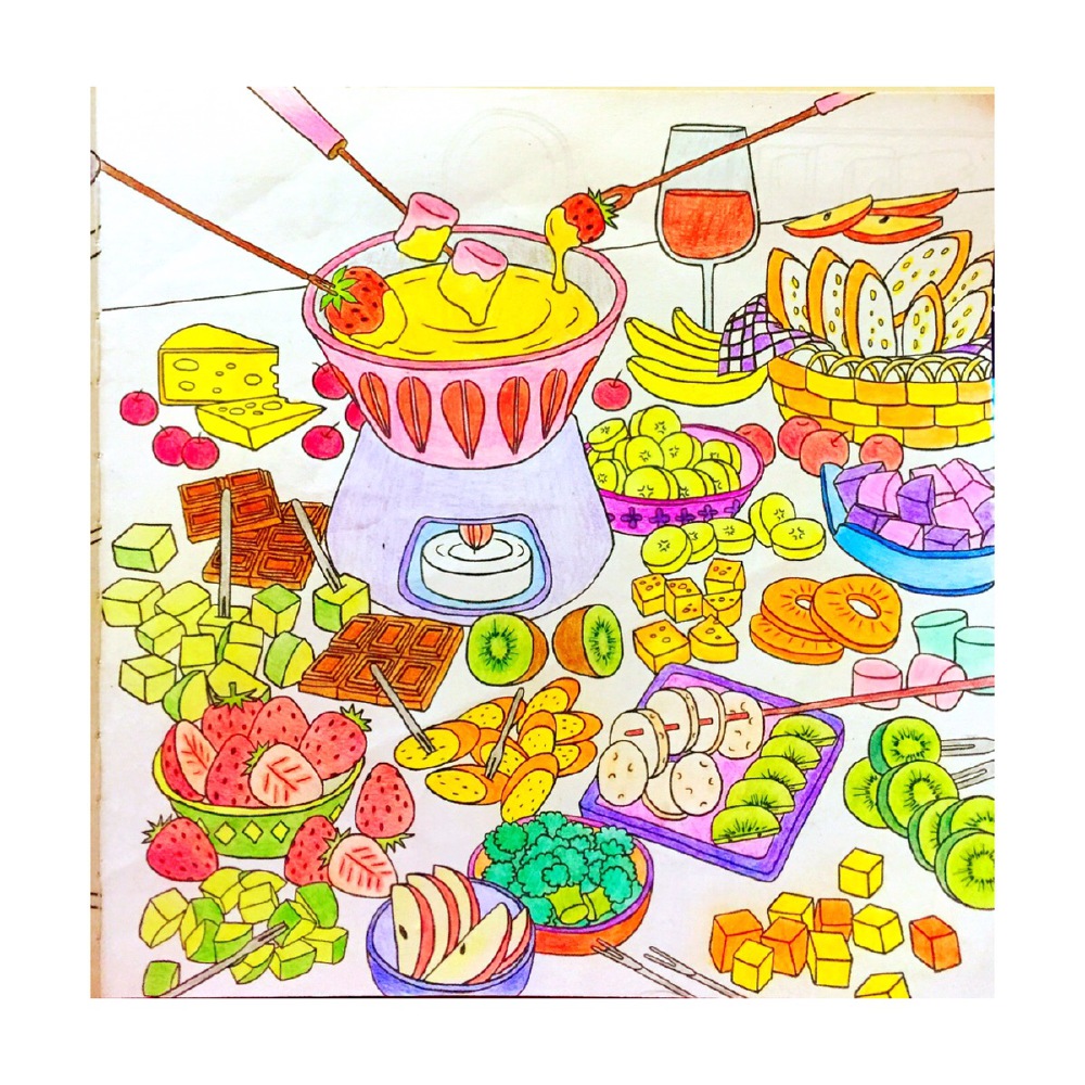 美味食光 coloring and the food 。秘密花园。