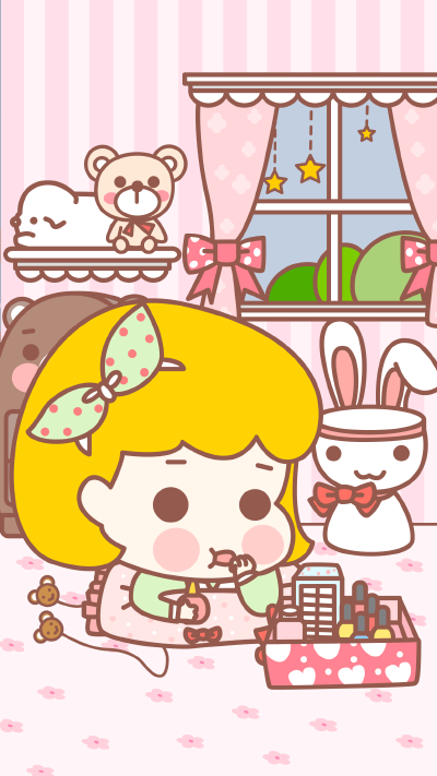 iPhone壁纸 萌物 可爱 背景 套图 韩系 插画 素材ღ ¤̴̶̷̤́‧̫̮ ¤̴̶̷̤̀ 麽麽