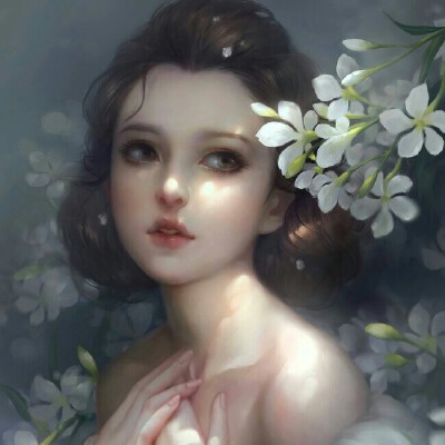一梦无虞 女生头像 cg厚涂