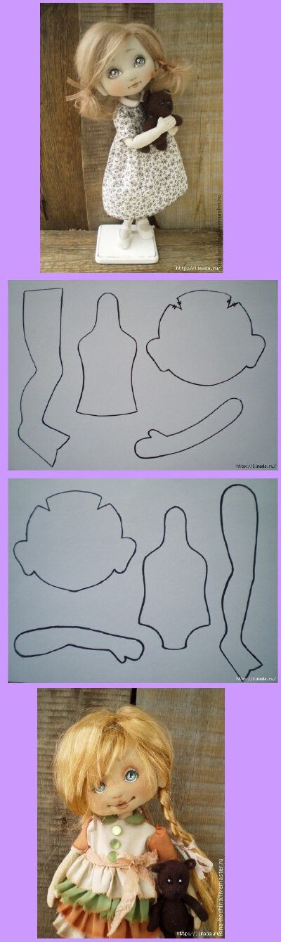 布偶手作图型 图片来自pinterest