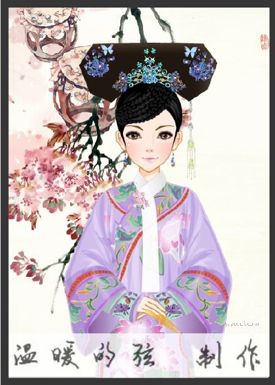 中国风-清朝宫廷女子服饰