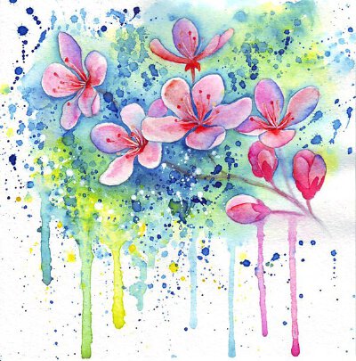 Zhanna Kabina水彩花卉插画欣赏