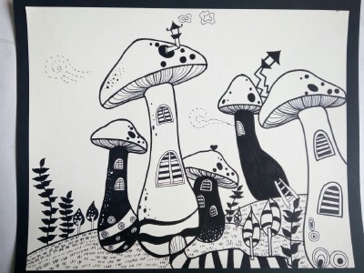 儿童画线描