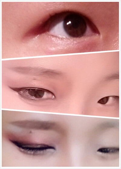 陆烟儿半面眼妆试妆，眼皮浮肿，眼袋厚重，最近的睡眠质量简直了呵！