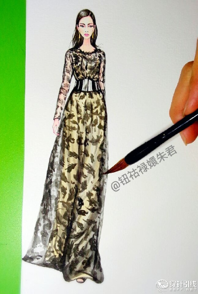服装 设计 手绘 礼服 素描 手稿 铅笔画 设计图 婚纱 唯美 草稿 草图 优雅 艺术 彩绘 插画 简约 好看