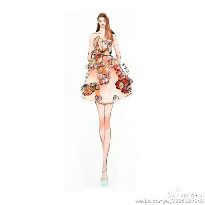服装 设计 手绘 礼服 素描 手稿 铅笔画 设计图 婚纱 唯美 草稿 草图 优雅 艺术 彩绘 插画 简约 好看