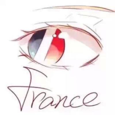 把国旗放进眼睛也是美美哒！