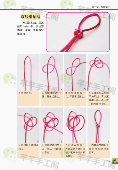 双线纽扣结