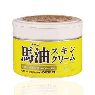 日本原装进口北海道LOSHI马油面霜滋润保湿乳霜宝宝全身用220g