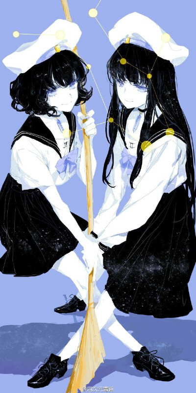 美少女 星座 双子座 壁纸