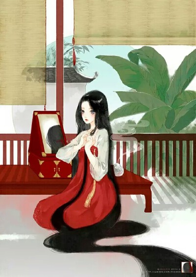古风手绘 插画 且试天下