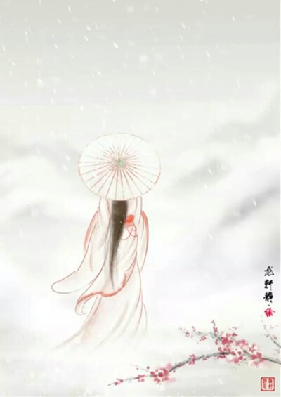 古风手绘 插画 且试天下