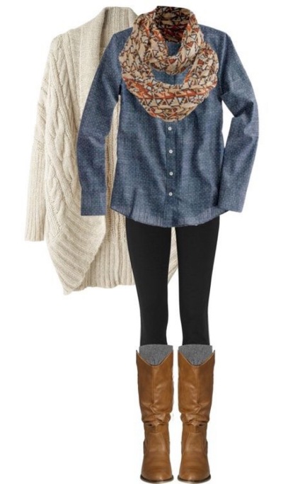 Winter outfit. Casual style