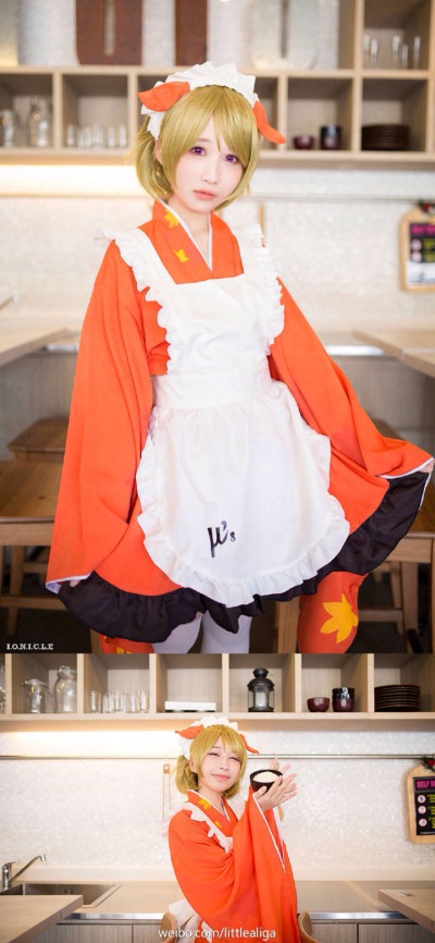 《lovelive!》#cos# 小泉花阳动物觉醒ver cn:@矮乐多Aliga Phx：Yong Sheng 感觉自己拍了一则米饭广告[微笑]小鹿牌米饭，你今日食咗未啊_(:з」∠)_