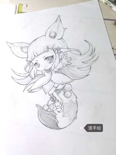 手绘。