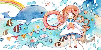 水彩插画师作品