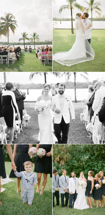 NAUTICAL NAVY & PINK FLORIDA WEDDING