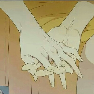 无水印情头唯美动漫卡通牵手