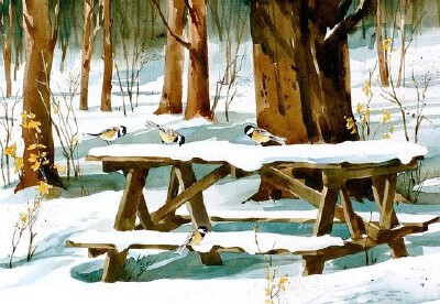 Art Scholz水彩 宁静又美丽的小镇