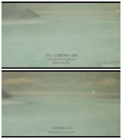 每个人只能陪你走一段路，迟早 是要分开的。————《山河故人》